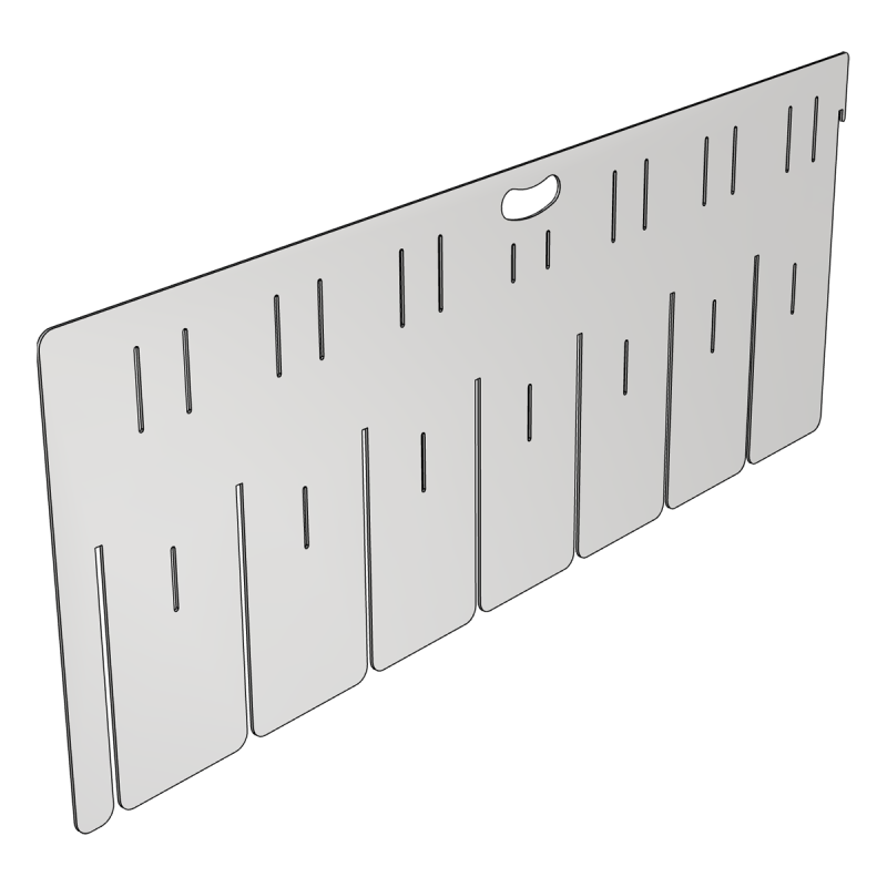 Separator full length one chest cocktail station