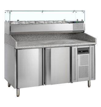 Table à pizza avec module pour garniture 370 L
