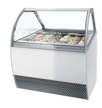 Vitrine ventilée à glace en bac118 L
