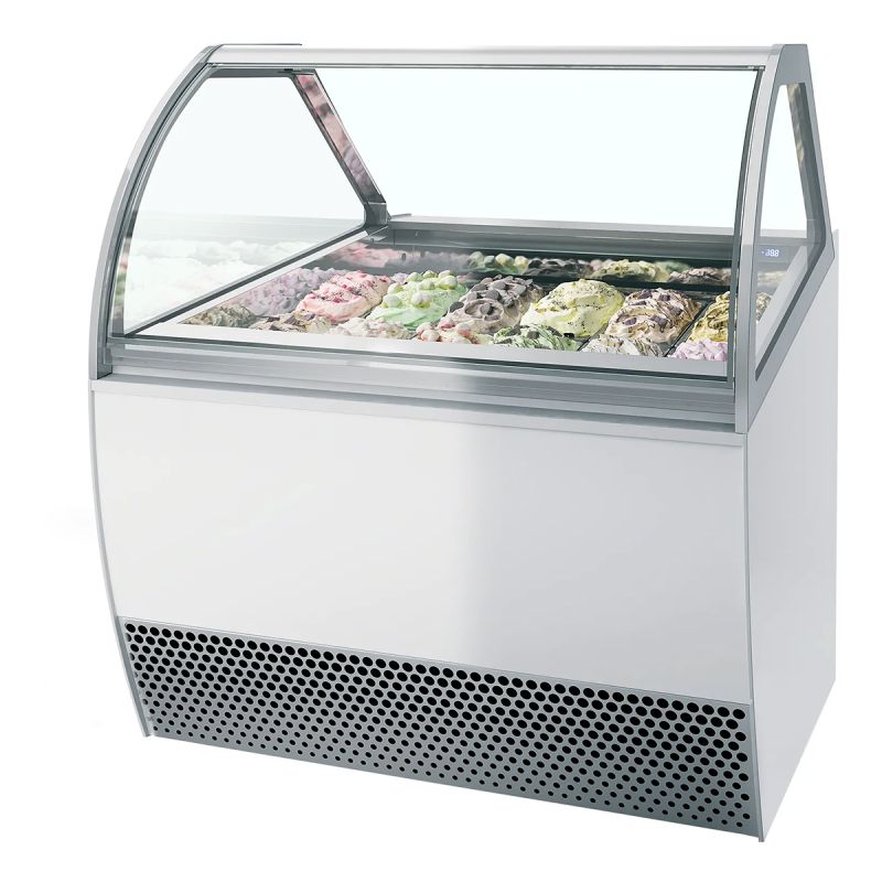 Vitrine ventilée à glace en bac118 L
