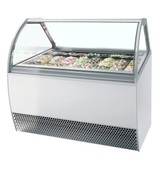 Vitrine ventilée à glace en bac160 L