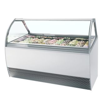 Vitrine ventilée à glace en bac201 L