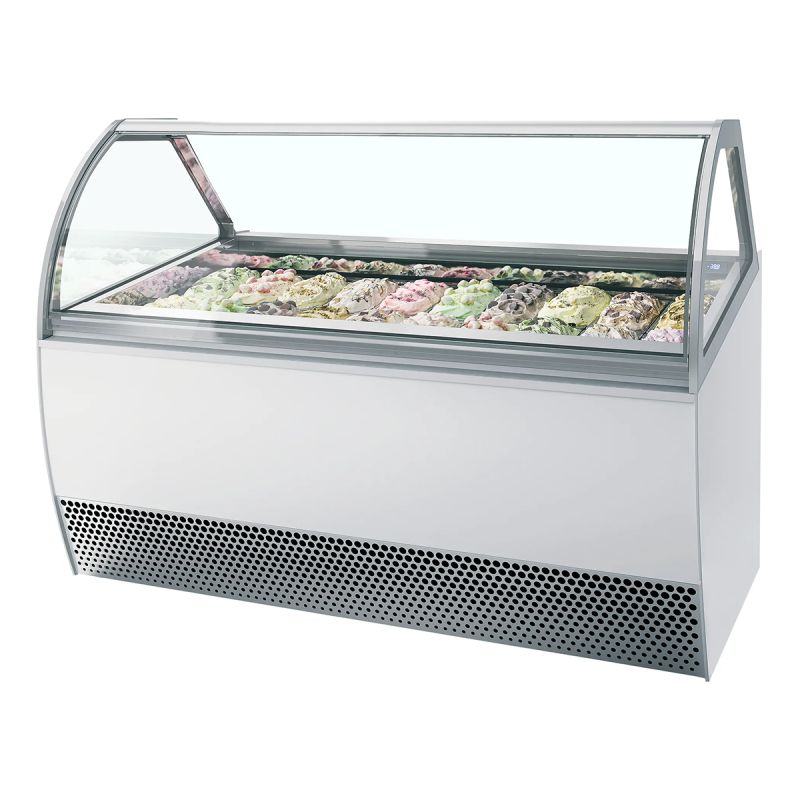 Vitrine ventilée à glace en bac201 L