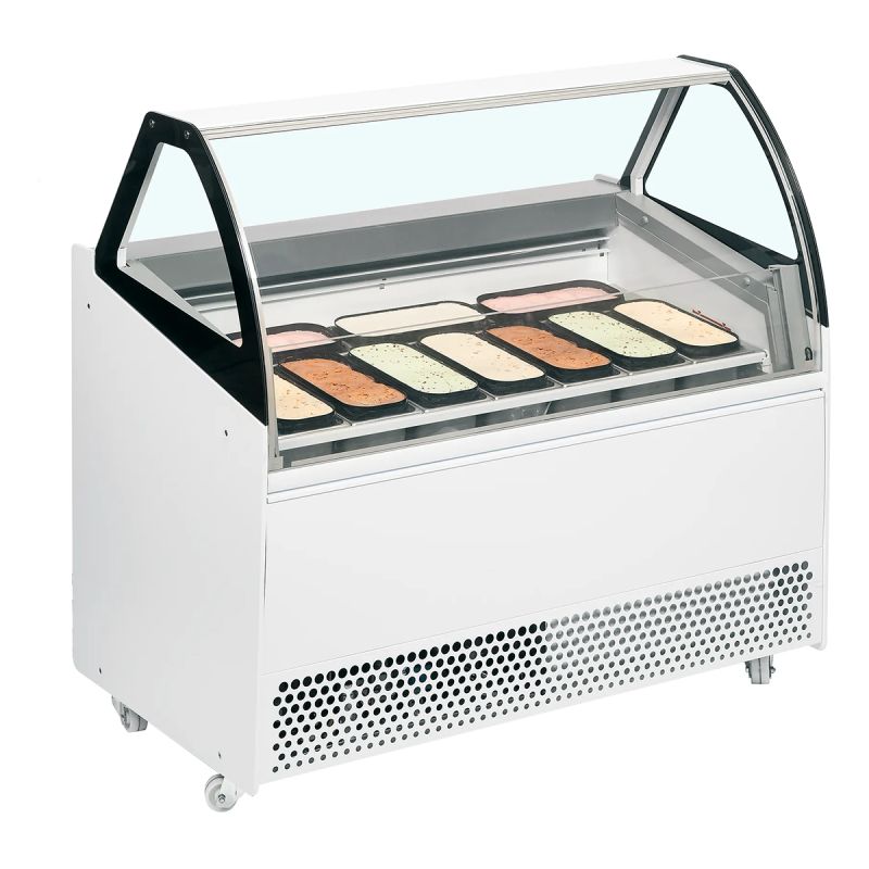 Vitrine ventilée à glace en bac255 L