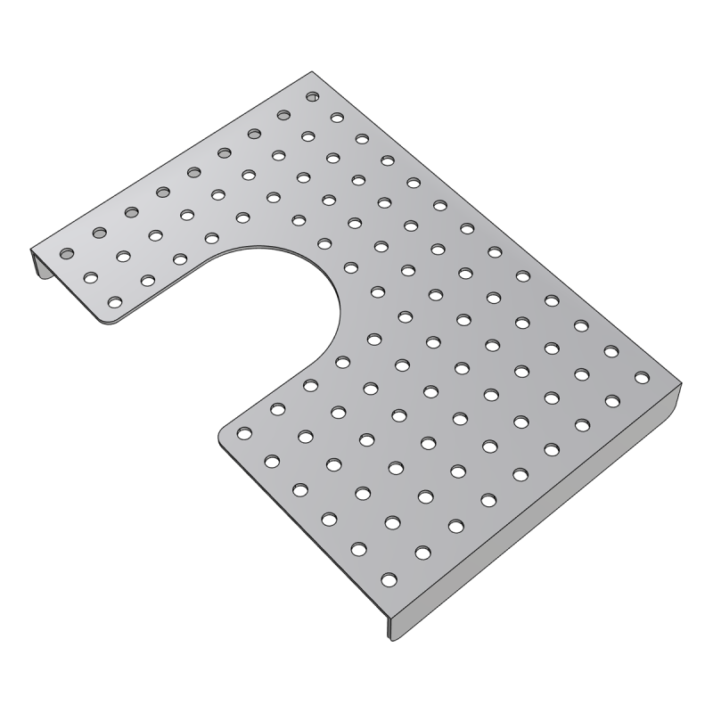 Condiment grid set with reservation for mixer