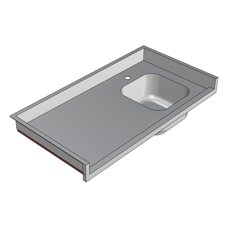 Lowered plunge tank 1080