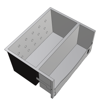 72L ice bin and double...
