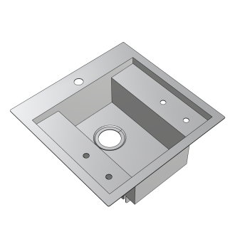 Sink bowl rinse shaker shared