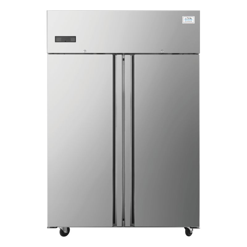 Armoire emboutie positive 2 portes vitrées 1235L