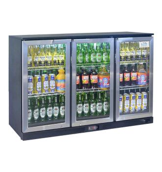 Arriere bar 3 portes inox