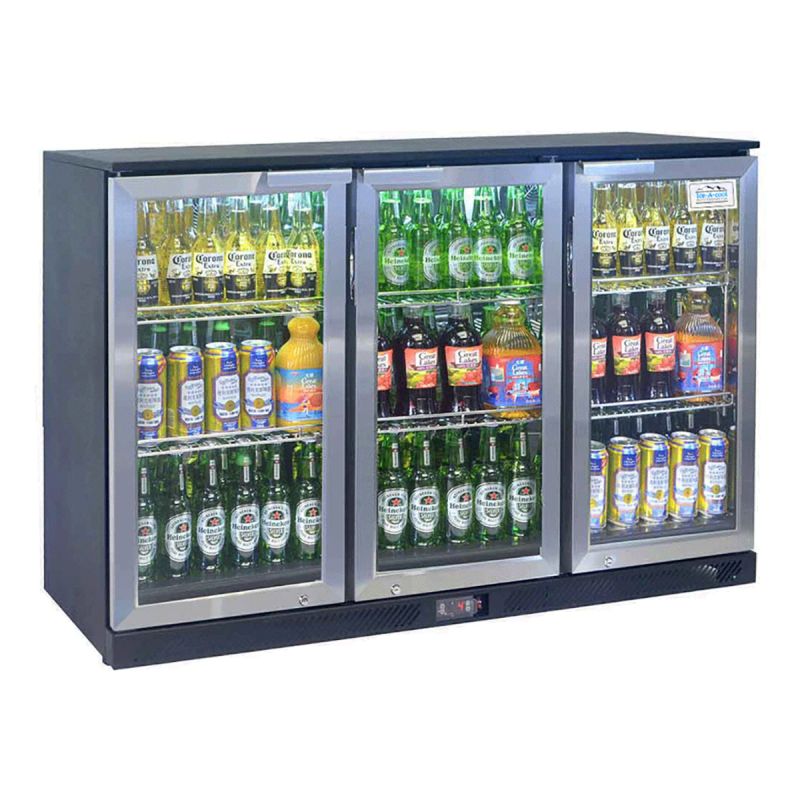 Arriere bar 3 portes inox