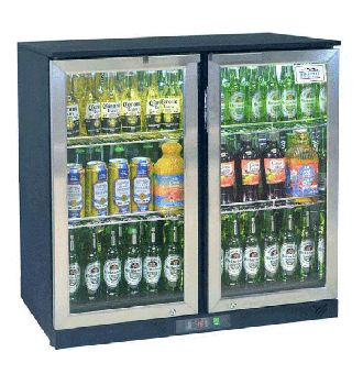 Arriere bar 2 portes inox