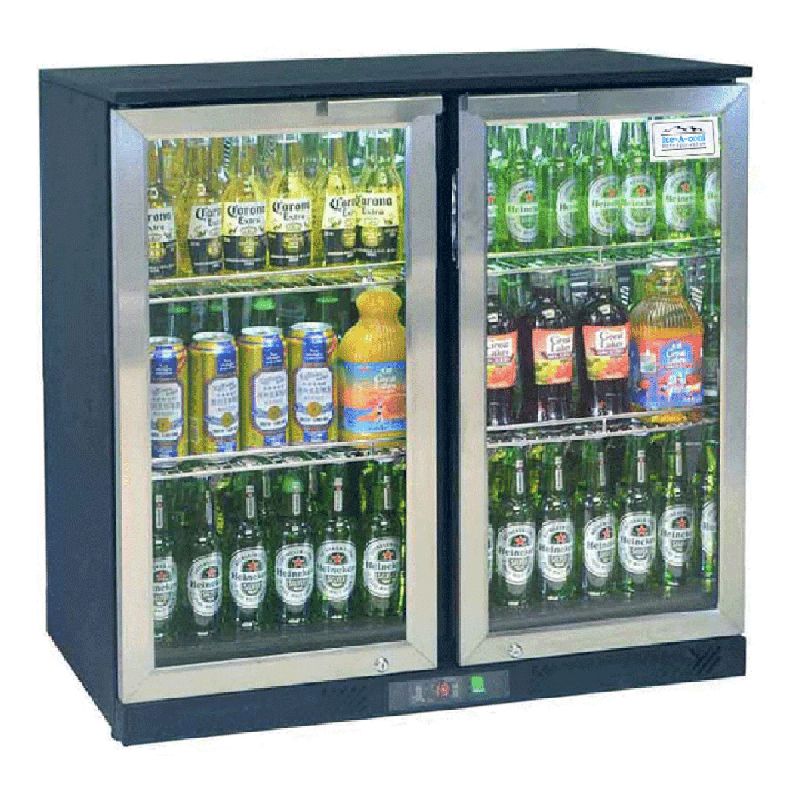 Arriere bar 2 portes inox