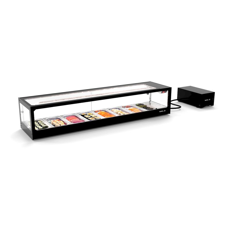 Vitrine à sushi avec groupe à distance 8GN1/3