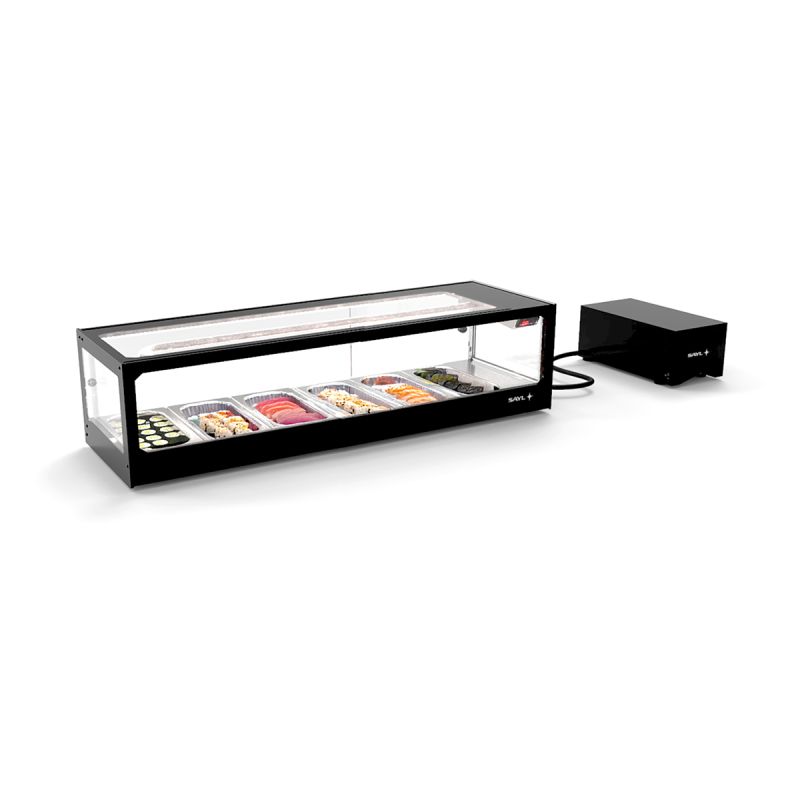 Vitrine à sushi avec groupe à distance 6GN1/3