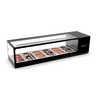 Vitrine double réfrigération compact 6GN1/3