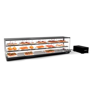Vitrine réfrigérée avec groupe à distance sans étagères L1540