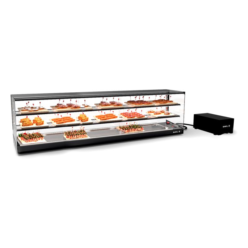 Vitrine réfrigérée avec groupe à distance sans étagères L1540