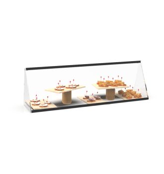 Vitrine d'exposition neutre pour boulangerie L1190