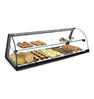 Vitrine d'exposition neutre 2 niveaux L840