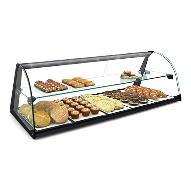Vitrine d'exposition neutre 2 niveaux L840