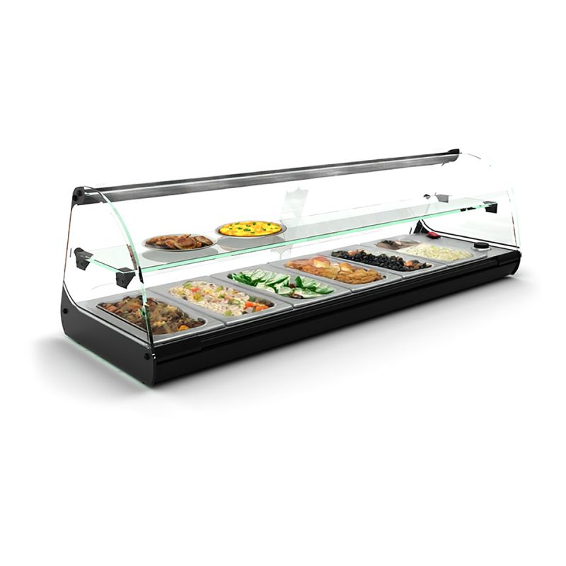 Vitrine chaude de buffet 6 GN1/3