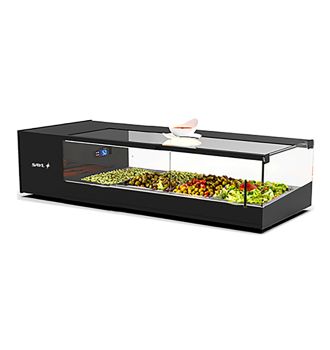 Vitrine réfrigérée à Tapas 4GN1/3 moteur à gauche