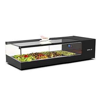 Vitrine réfrigérée à Tapas 4GN1/3 moteur à droite