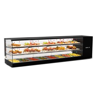 Vitrine réfrigérée compact 8GN1/3 2 étagères