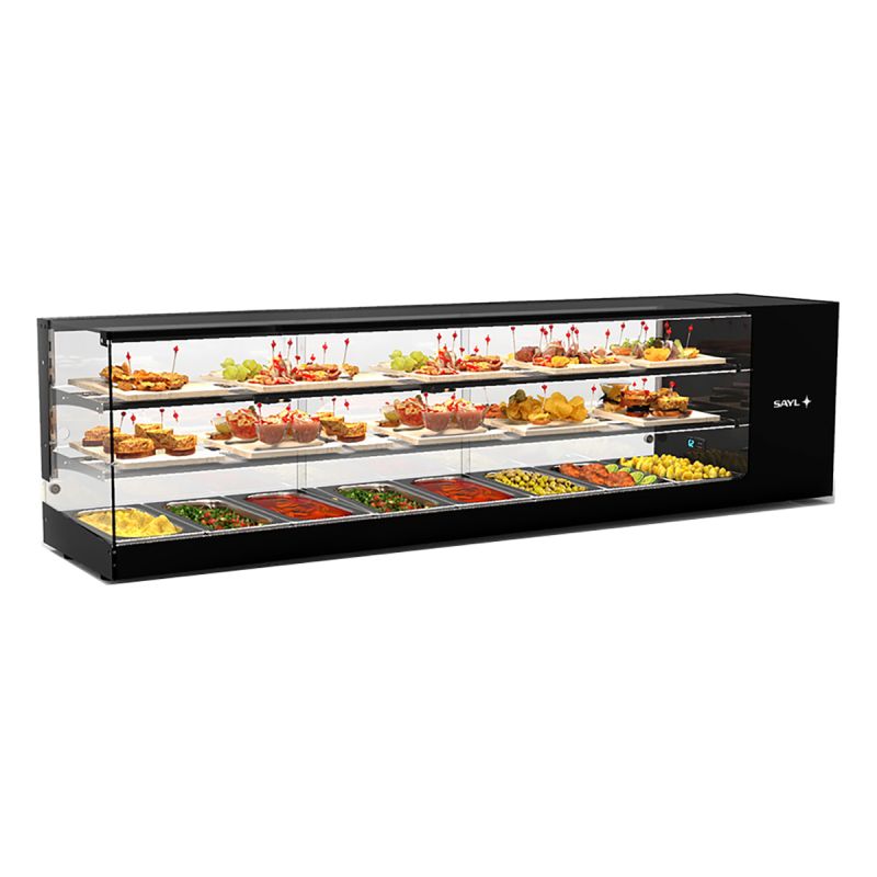 Vitrine réfrigérée compact 8GN1/3 2 étagères