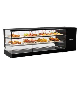 Vitrine réfrigérée compact cuve plate 2 étagères L1320