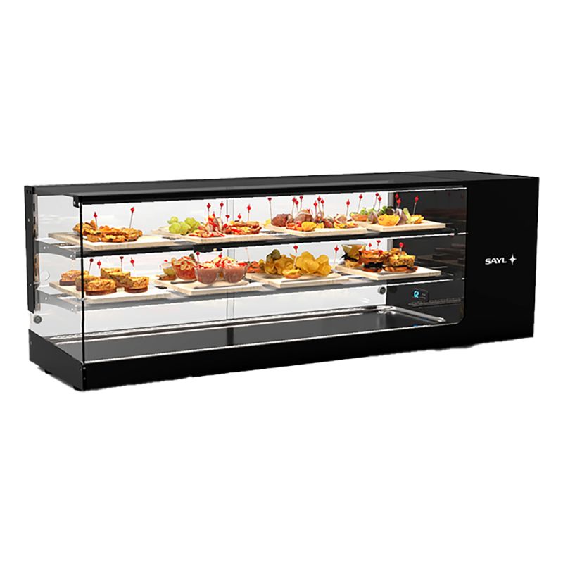 Vitrine réfrigérée compact cuve plate 2 étagères L1320