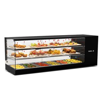 Vitrine réfrigérée compact 6GN1/3 2 étagères