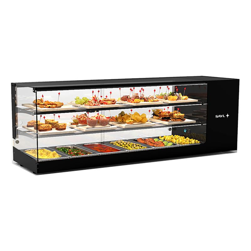 Vitrine réfrigérée compact 6GN1/3 2 étagères