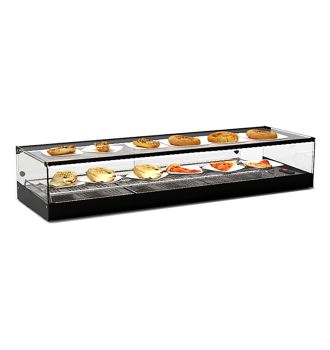 Vitrine chauffante à chaleur sèche sans étagères L1190
