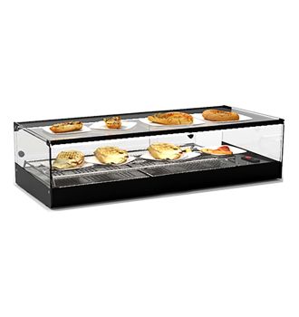 Vitrine chauffante à chaleur sèche sans étagères L840