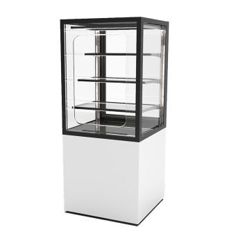 Vitrine d'exposition neutre 3 étagères Grab&Go L600