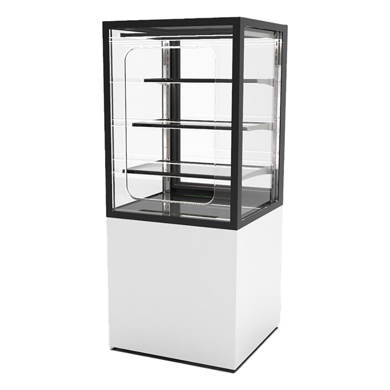Vitrine d'exposition neutre 3 étagères Grab&Go L600