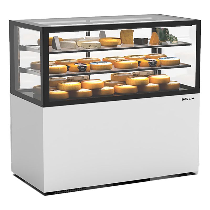 Vitrine réfrigérée ventilé 2 étagères service arrière L1200