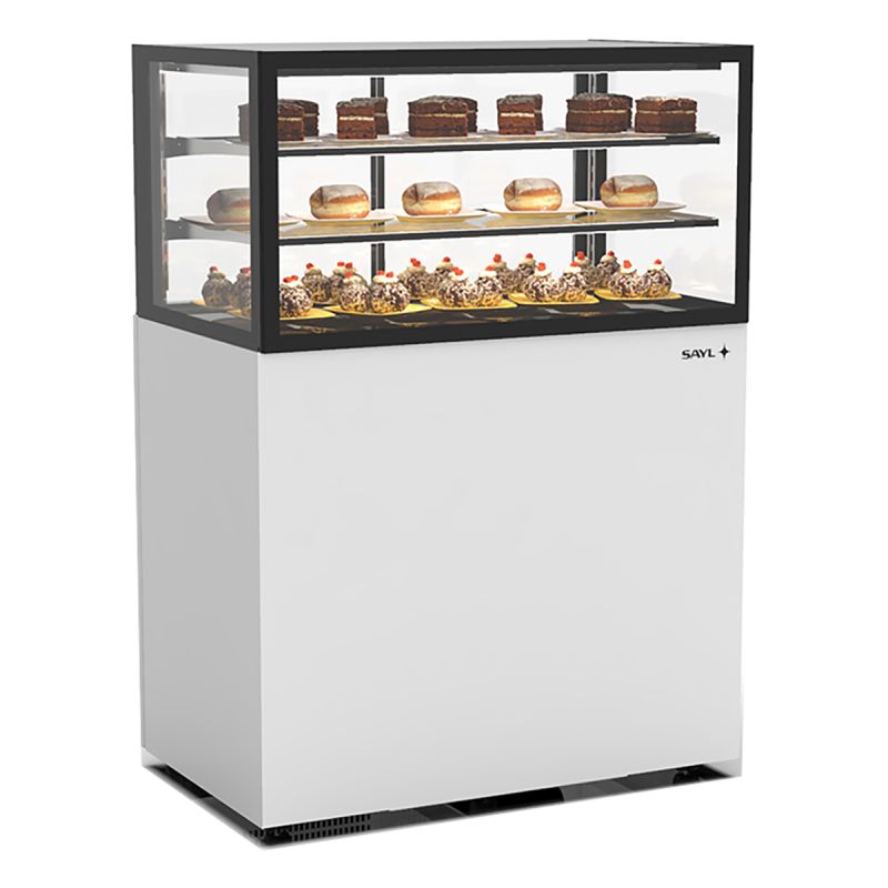 Vitrine réfrigérée 2 étagères service arrière L1000