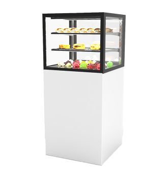 Vitrine réfrigérée 2 étagères service arrière H1400