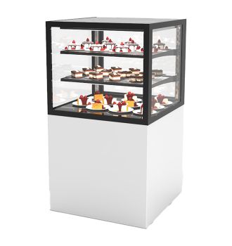 Vitrine réfrigérée 2 étagères service arrière H1100