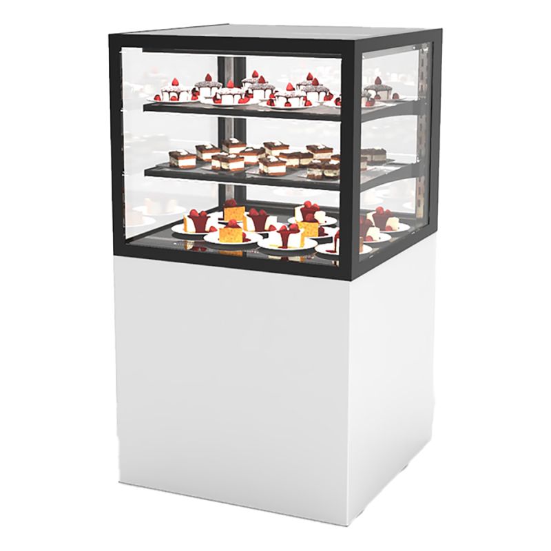 Vitrine réfrigérée 2 étagères service arrière H1100