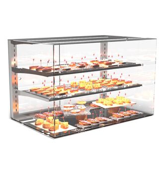 Vitrine d'exposition neutre sans structure