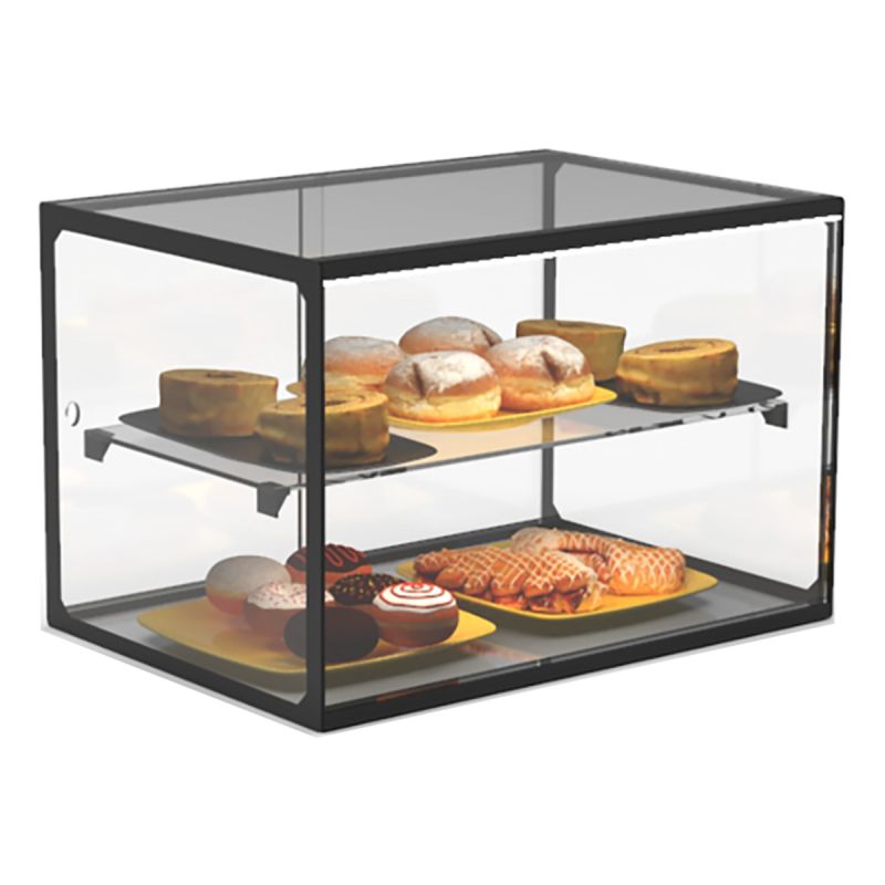 Vitrine d'exposition neutreCOMPACT 3 niveaux avec LED