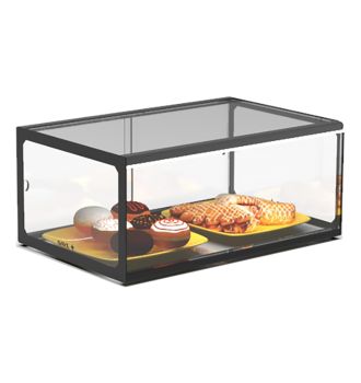Vitrine d'exposition neutreCOMPACT 1 niveau avec LED