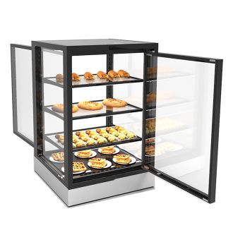 Vitrine chauffante 3 étagères self-service L600