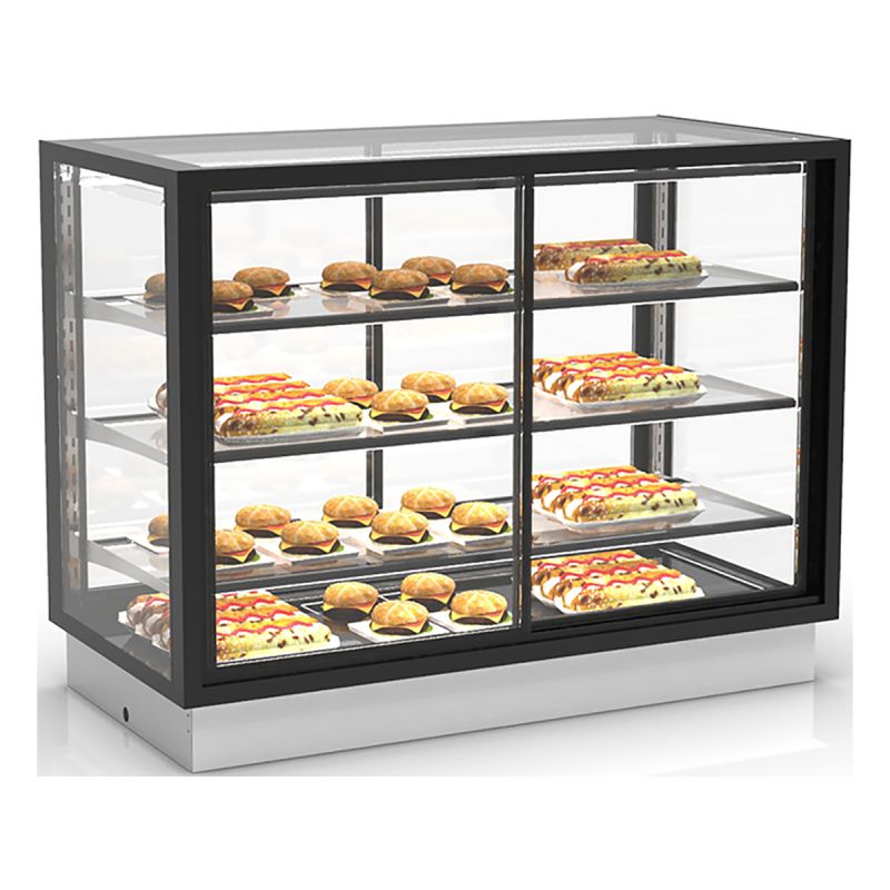 Vitrine chauffante 3 étagères L1200
