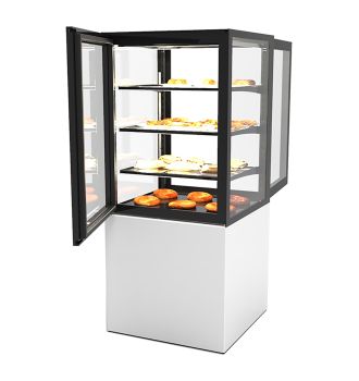 Vitrine chauffante 3 étagères accès frontal L600
