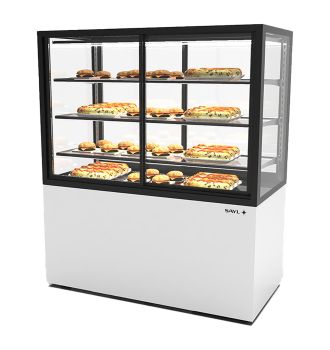 Vitrine chauffante 3 étagères accès frontal L1200